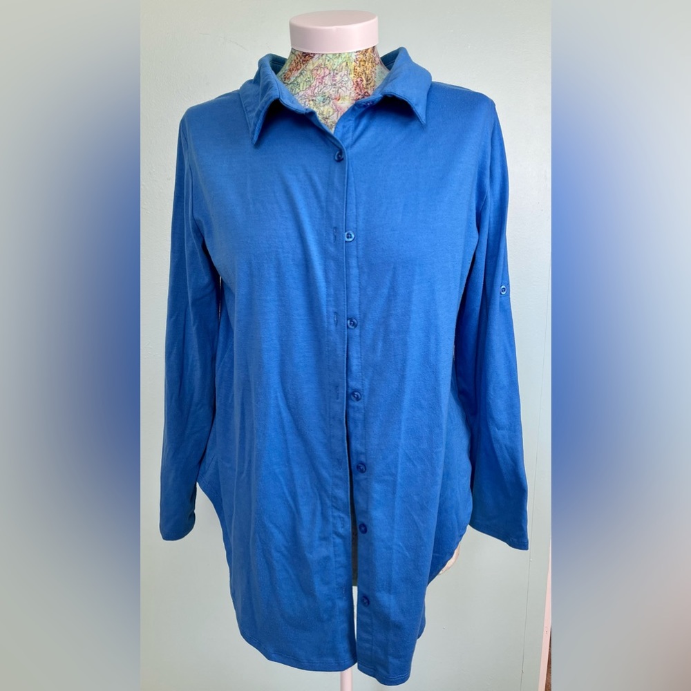 LULAROE button up shirt size med